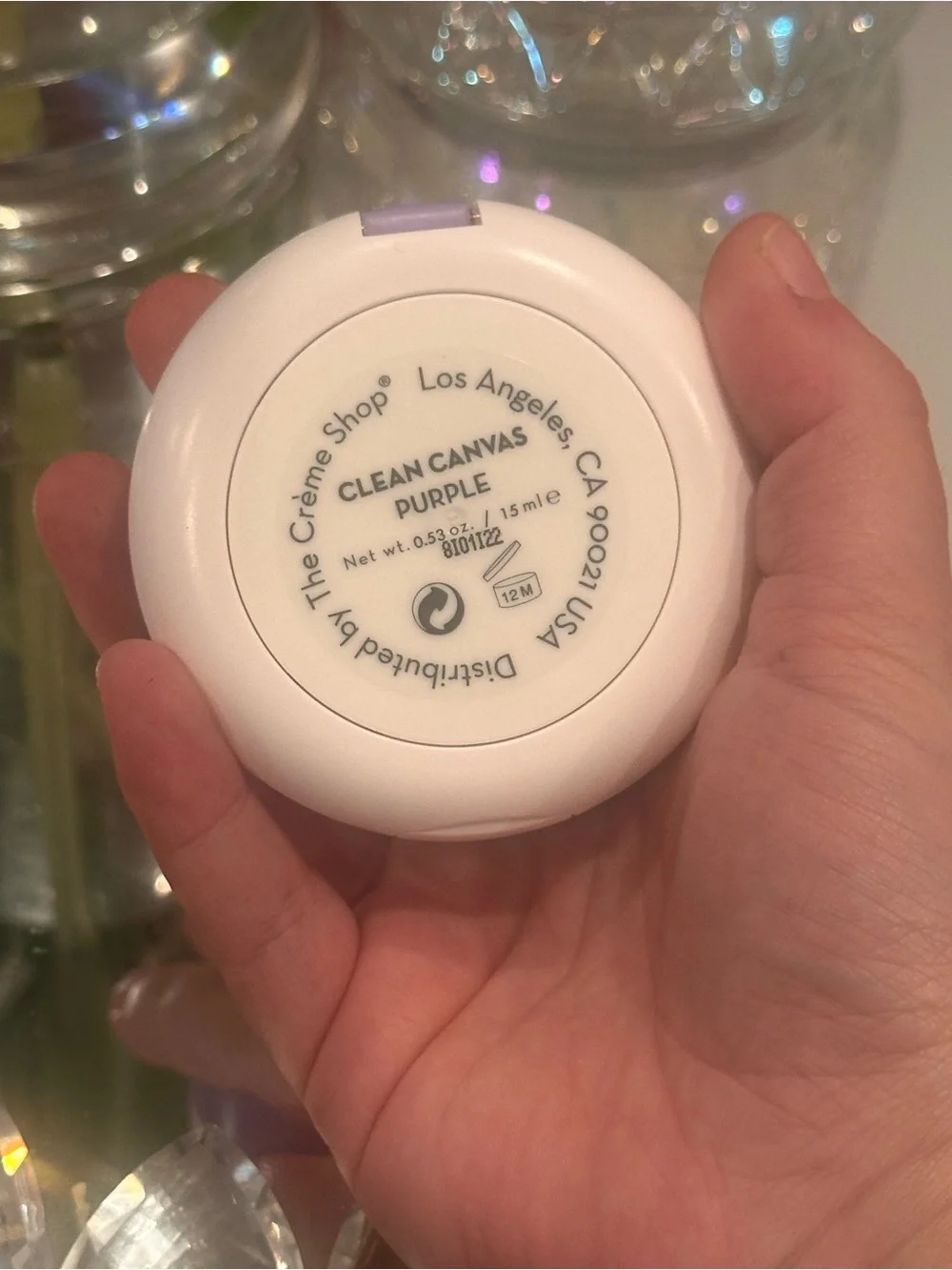 The Crème Shop Clean Canvas Purple Cushion Primer Color Correcting NEW K-Beauty